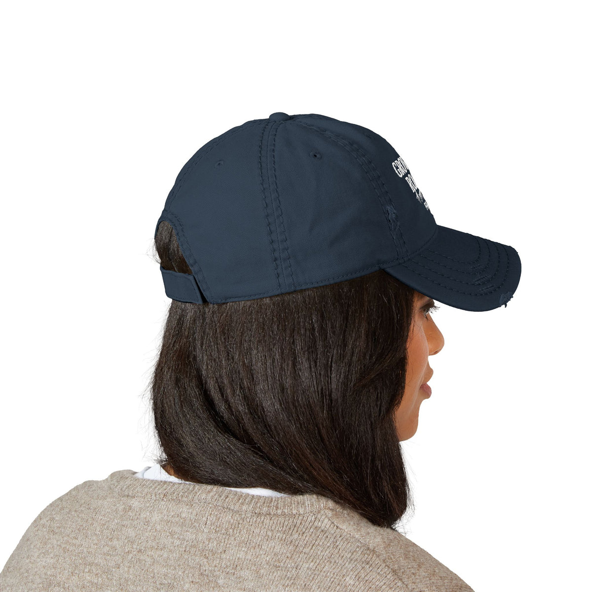 Growing Roots Farm Distressed Embroidered Dad Hat