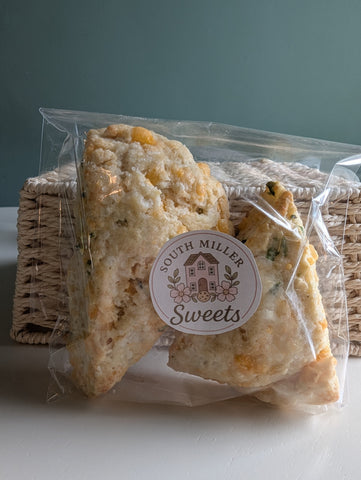 Garlic Cheese and Chive Scone - Made to Order - Package of 3