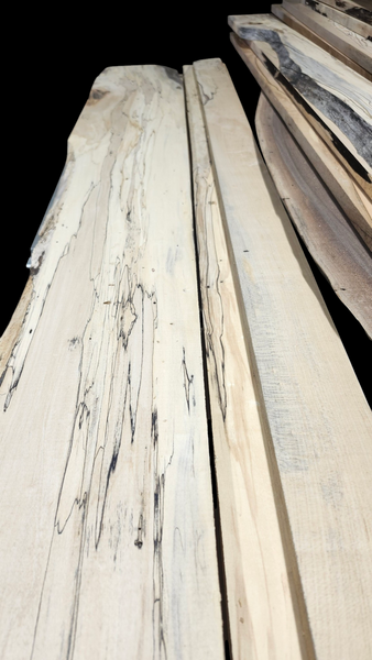 Kiln-Dried S2S Spalted Maple Lumber – Unique and Beautiful, Sourced from Local Farms