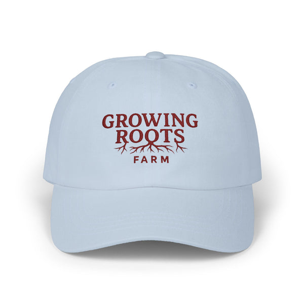 Growing Roots Farm Dad Cap - Embroidered 'Growing Roots' Farm Logo Hat