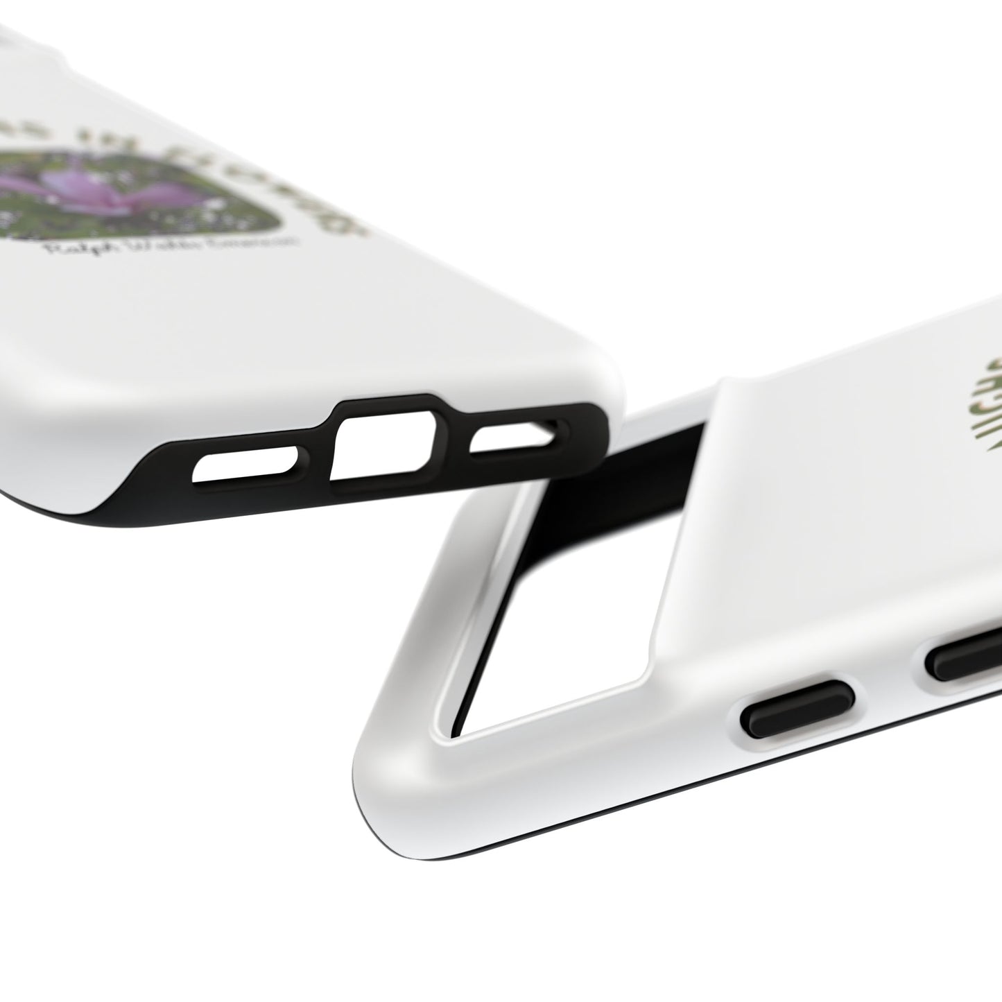 Floral Quote Phone Case - "The Earth Laughs in Flowers" - Tough & Stylish
