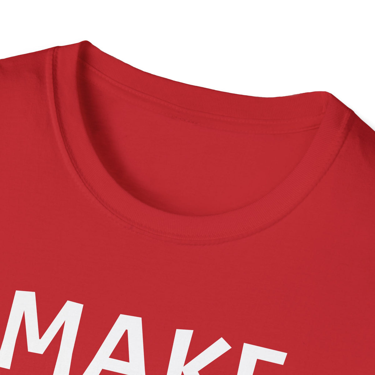 Unisex Softstyle T-Shirt - Make Milk Raw Again Tee, Vintage Style Graphic Shirt, Retro Dairy Protest Top, Red and White Tee, Foodie Gift