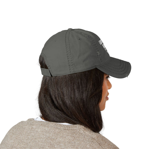 Growing Roots Farm Distressed Embroidered Dad Hat