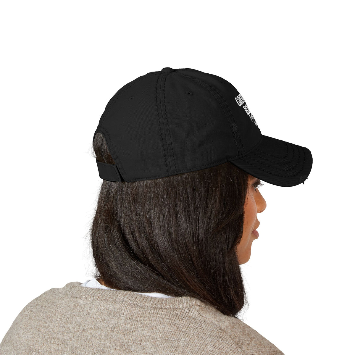 Growing Roots Farm Distressed Embroidered Dad Hat