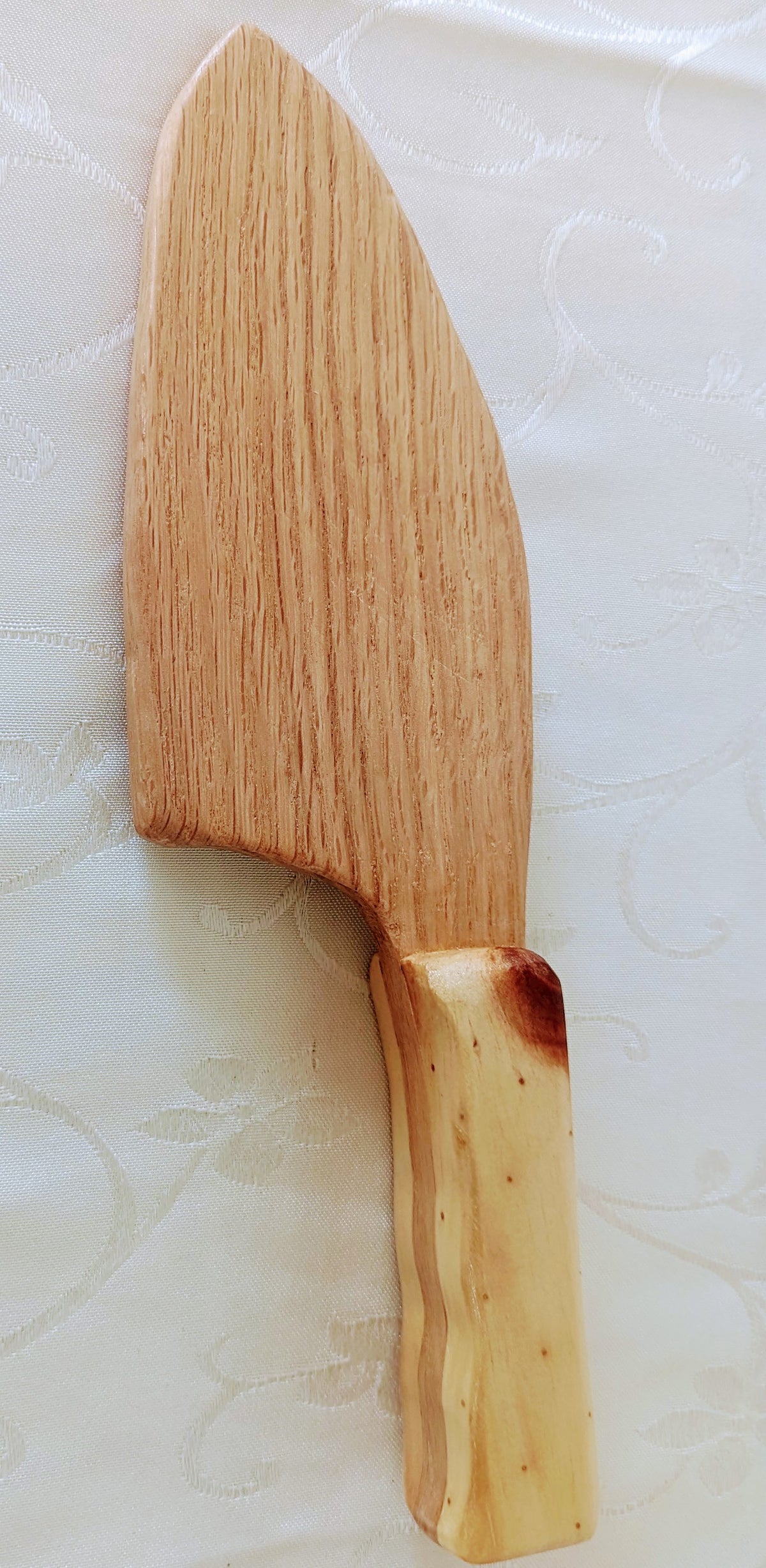 Handcrafted Wooden Toy Cleaver – Made from Reclaimed Pine & Oak