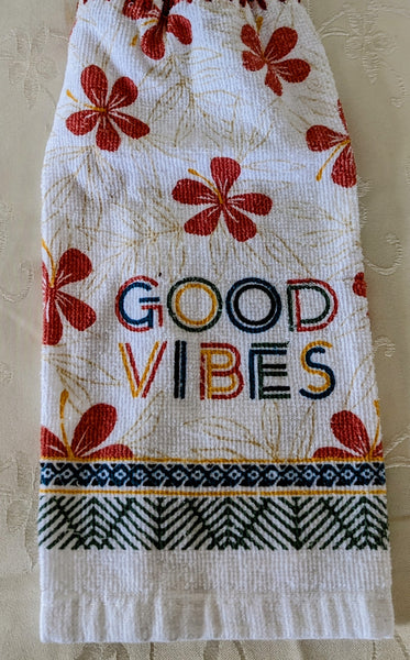 Hanging Towels - "Good Vibes" - Set of 2