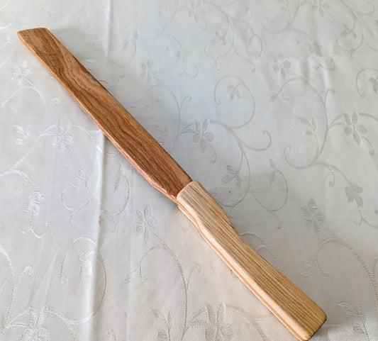 Handcrafted Wooden Short Sword – Poplar Blade & Ash Hilt