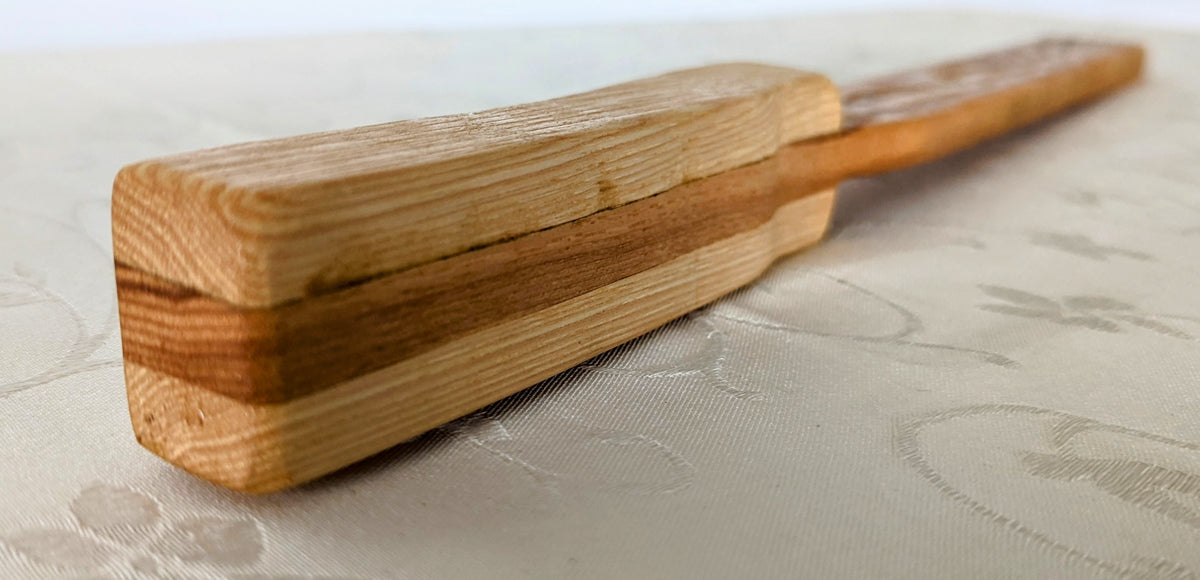Handcrafted Wooden Short Sword – Poplar Blade & Ash Hilt