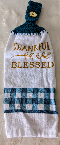 Hanging Towels - "Thankful" "Blessed" - Set of 2