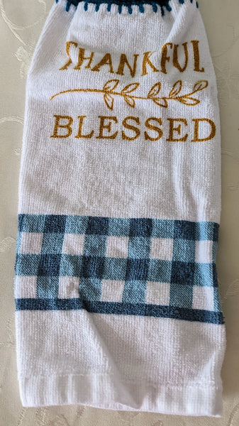 Hanging Towels - "Thankful" "Blessed" - Set of 2