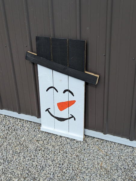 Door Sign - Reversible Scarecrow/Snowman Decoration