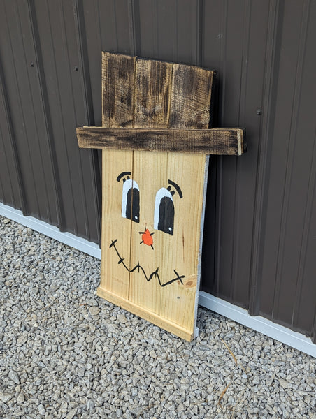 Door Sign - Reversible Scarecrow/Snowman Decoration