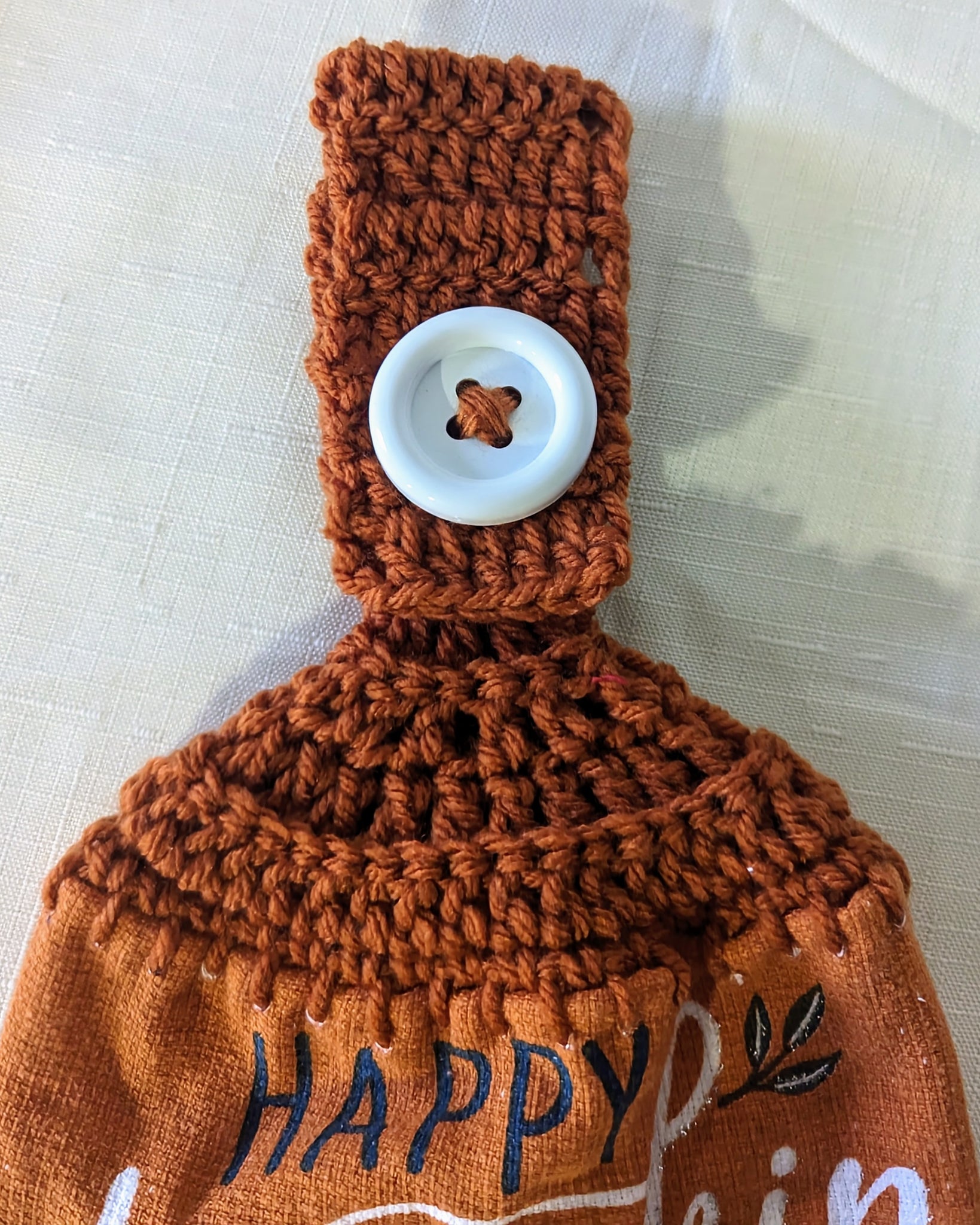 Fall Themed Hanging Towels - "Happy Pumpkin Spice Everything Season" - Set of 2