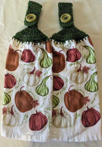 Hanging Towels - Pumpkins/Gourds - Set of 2