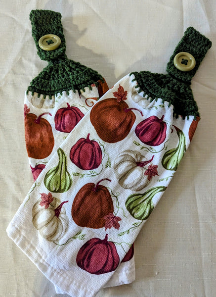 Hanging Towels - Pumpkins/Gourds - Set of 2