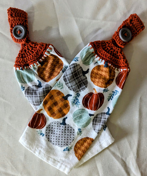 Hanging Towels - Pumpkins - Set of 2