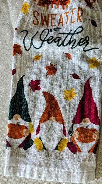 Hanging Towels - Gnomes - "Sweater Weather" - Set of 2