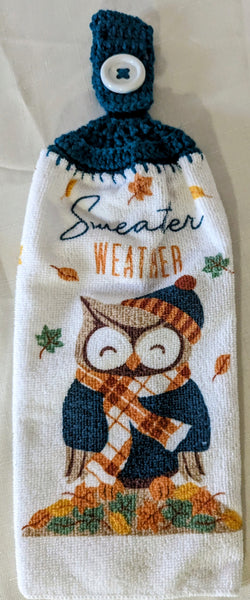 Hanging Towels - Owls - "Sweater Weather" - Set of 2