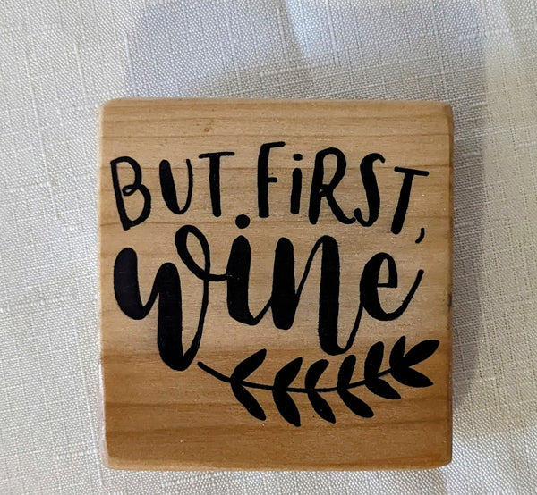 Large Wooden Magnets - Wine Theme - Buy One or Both and Save!