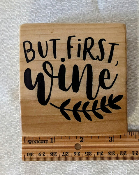 Large Wooden Magnets - Wine Theme - Buy One or Both and Save!