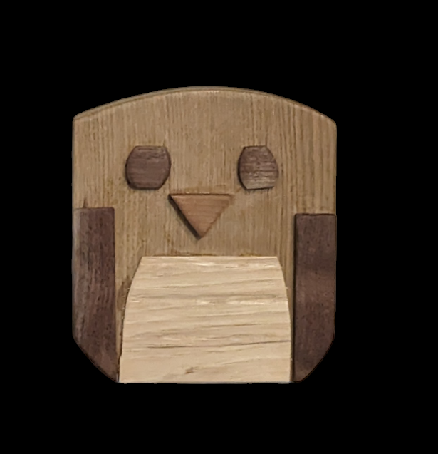 Handcrafted Wooden Owl