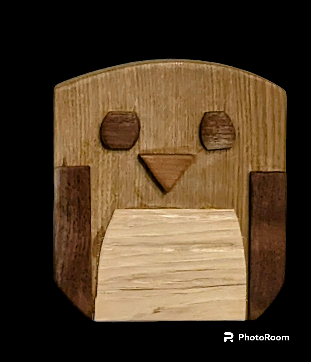 Handcrafted Wooden Owl
