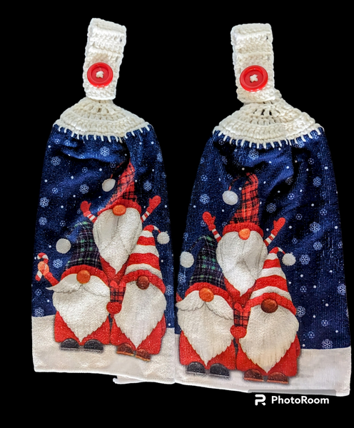 Winter Hanging Towels - Gnomes - Set of 2