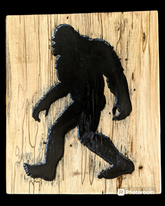 Wooden Sign - Sasquatch - Big Foot - Spalted Maple