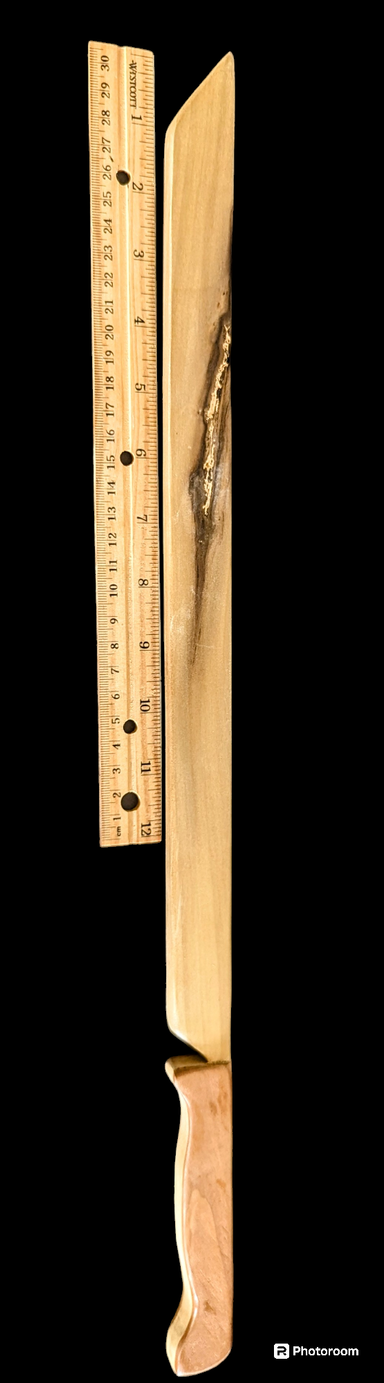 Handcrafted Wooden Toy Sword – Made from Reclaimed Poplar & Cherry Wood