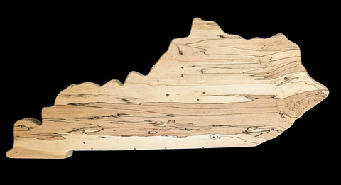 State of Kentucky Sign - Spalted Maple - Small