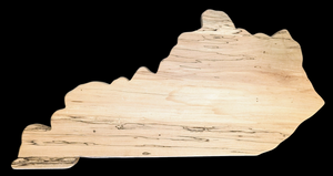 State of Kentucky Sign - Spalted Maple -Large