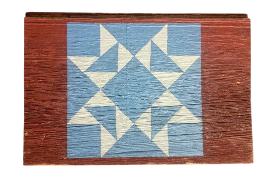 Authentic Barn Quilt Sign – Hand-Painted on Reclaimed Ohio Barn Wood
