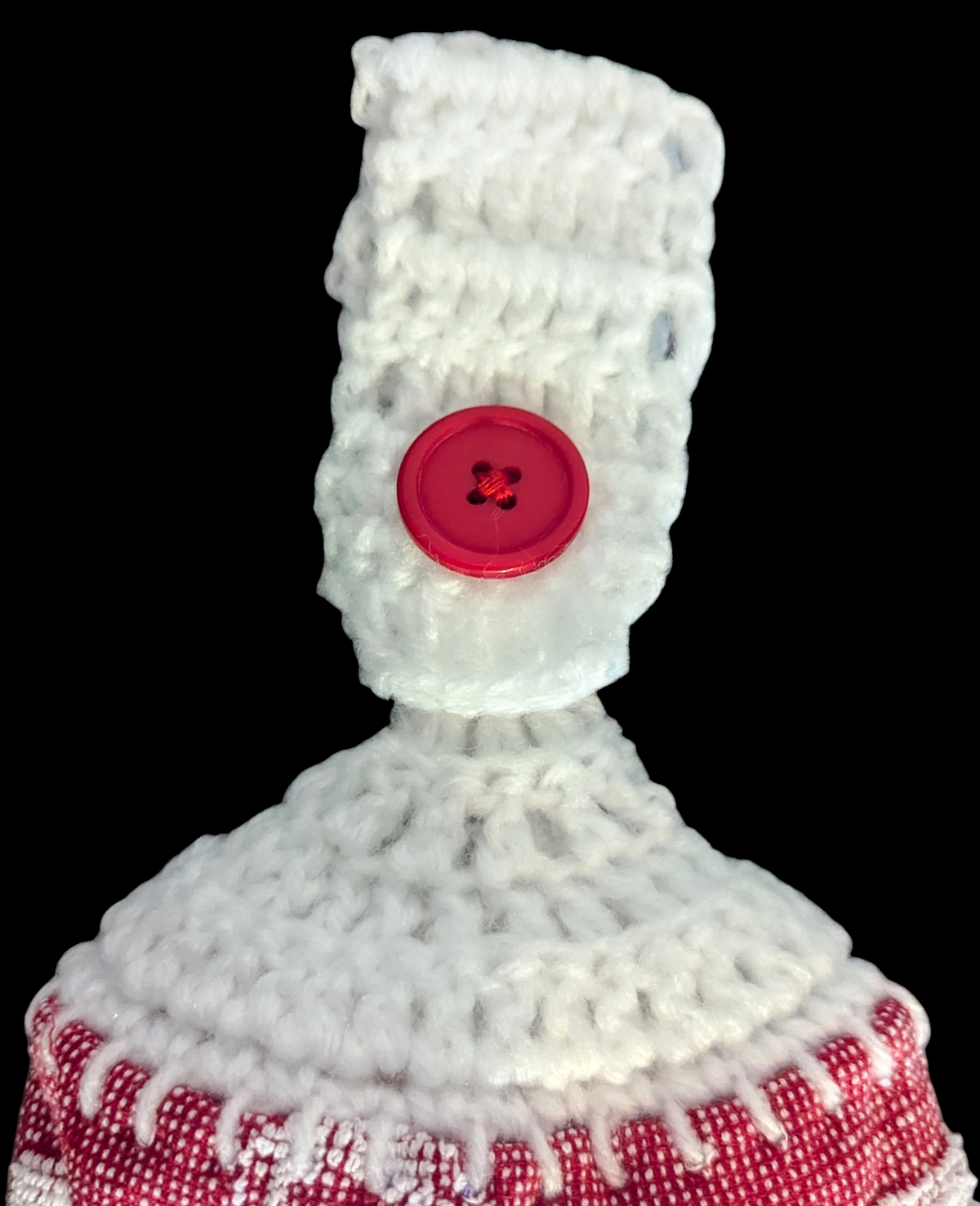 Farm Truck Hanging Towels - White Truck on Red Background- White Top, Red Buttons- Set of 2