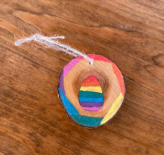 Wooden Holiday Ornament
