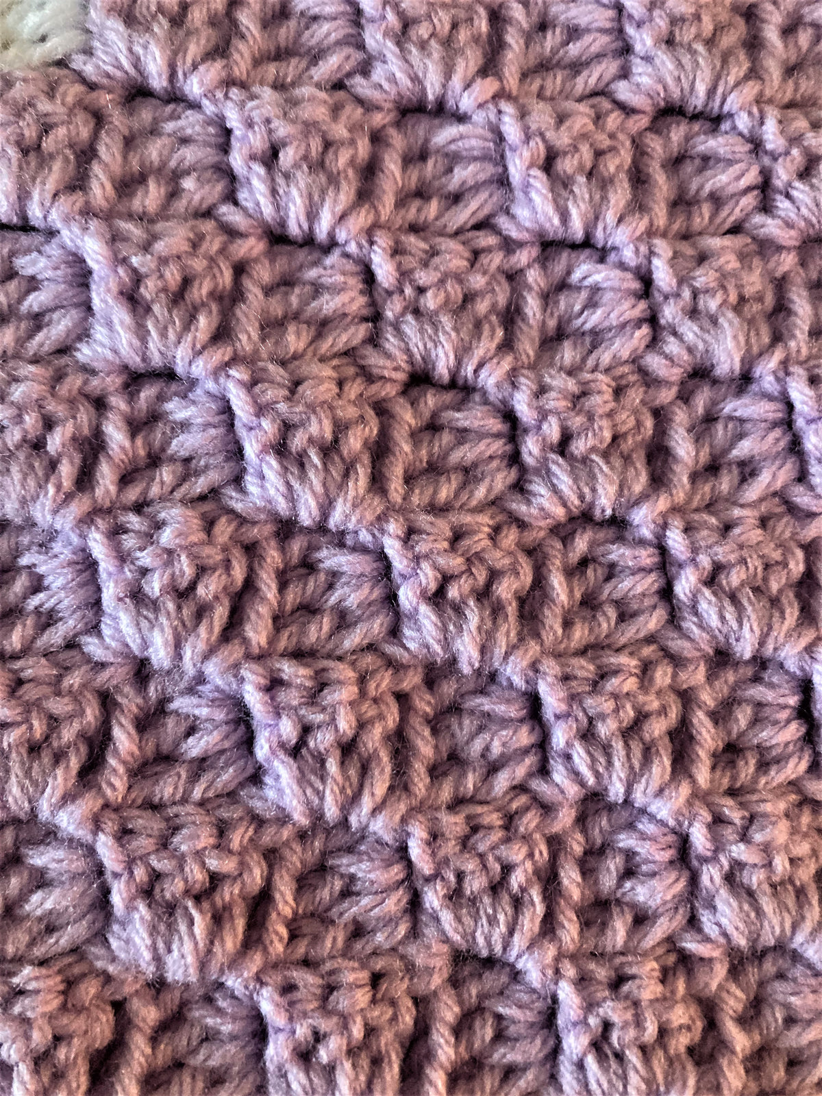 Hand-Crocheted Unicorn Baby Blanket – Purple &amp; White with Fringe Mane