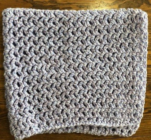 Baby Blanket - Hand Crocheted - Various Shades of Purple