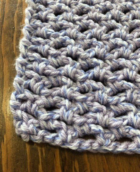 Baby Blanket - Hand Crocheted - Various Shades of Purple