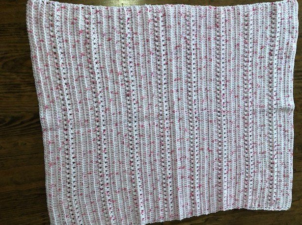Baby Blanket - Hand Crocheted - Various Shades of Pink