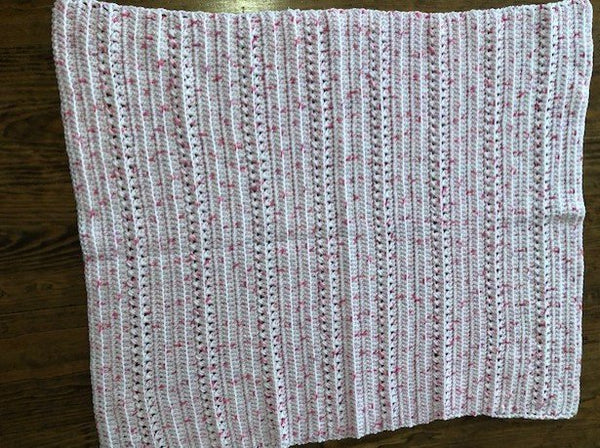 Baby Blanket - Hand Crocheted - Various Shades of Pink