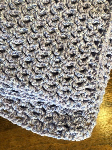 Baby Blanket - Hand Crocheted - Various Shades of Purple