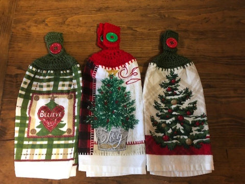 Christmas Hanging Towels - Trees - Choose a Set of 2 or the whole lot of 6 towels