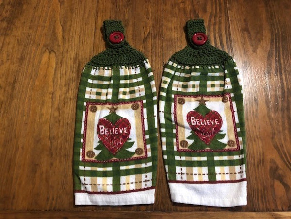 Christmas Hanging Towels - Trees - Choose a Set of 2 or the whole lot of 6 towels