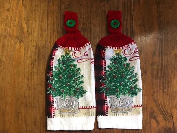 Christmas Hanging Towels - Trees - Choose a Set of 2 or the whole lot of 6 towels