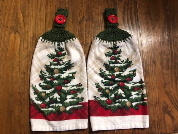 Christmas Hanging Towels - Trees - Choose a Set of 2 or the whole lot of 6 towels