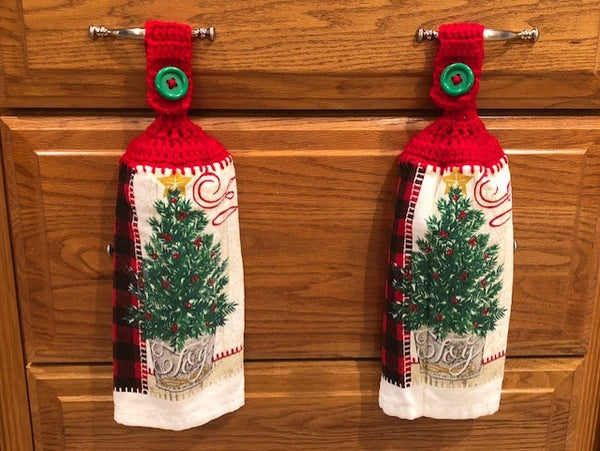 Christmas Hanging Towels - Trees - Choose a Set of 2 or the whole lot of 6 towels