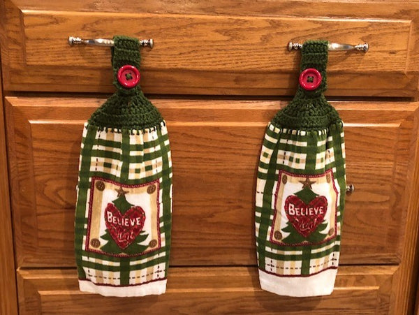 Christmas Hanging Towels - Trees - Choose a Set of 2 or the whole lot of 6 towels