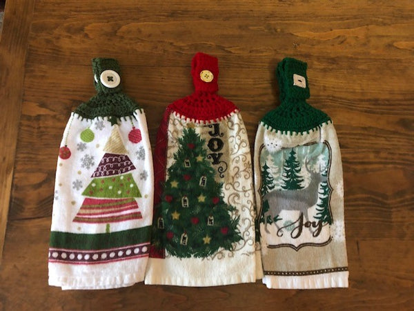 Christmas Hanging Towels - Trees - Choose a Set of 2 or the whole lot of 6 towels