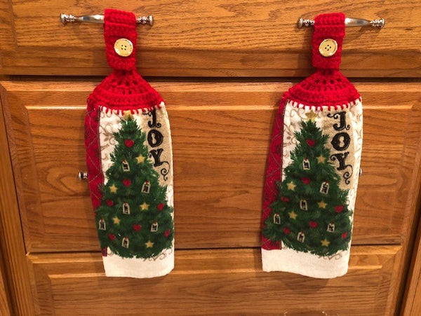 Christmas Hanging Towels - Trees - Choose a Set of 2 or the whole lot of 6 towels