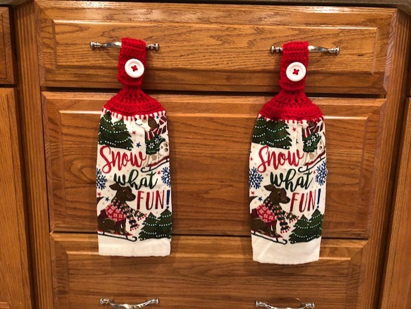 Christmas Hanging Towels - Dogs - Choose a Set of 2