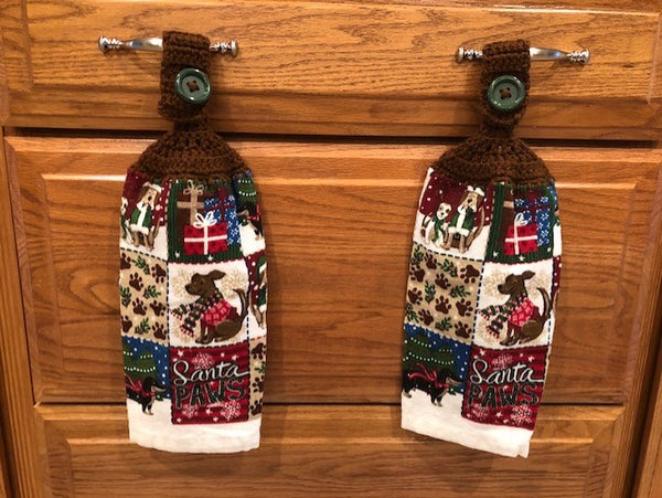 Christmas Hanging Towels - Dogs - Choose a Set of 2